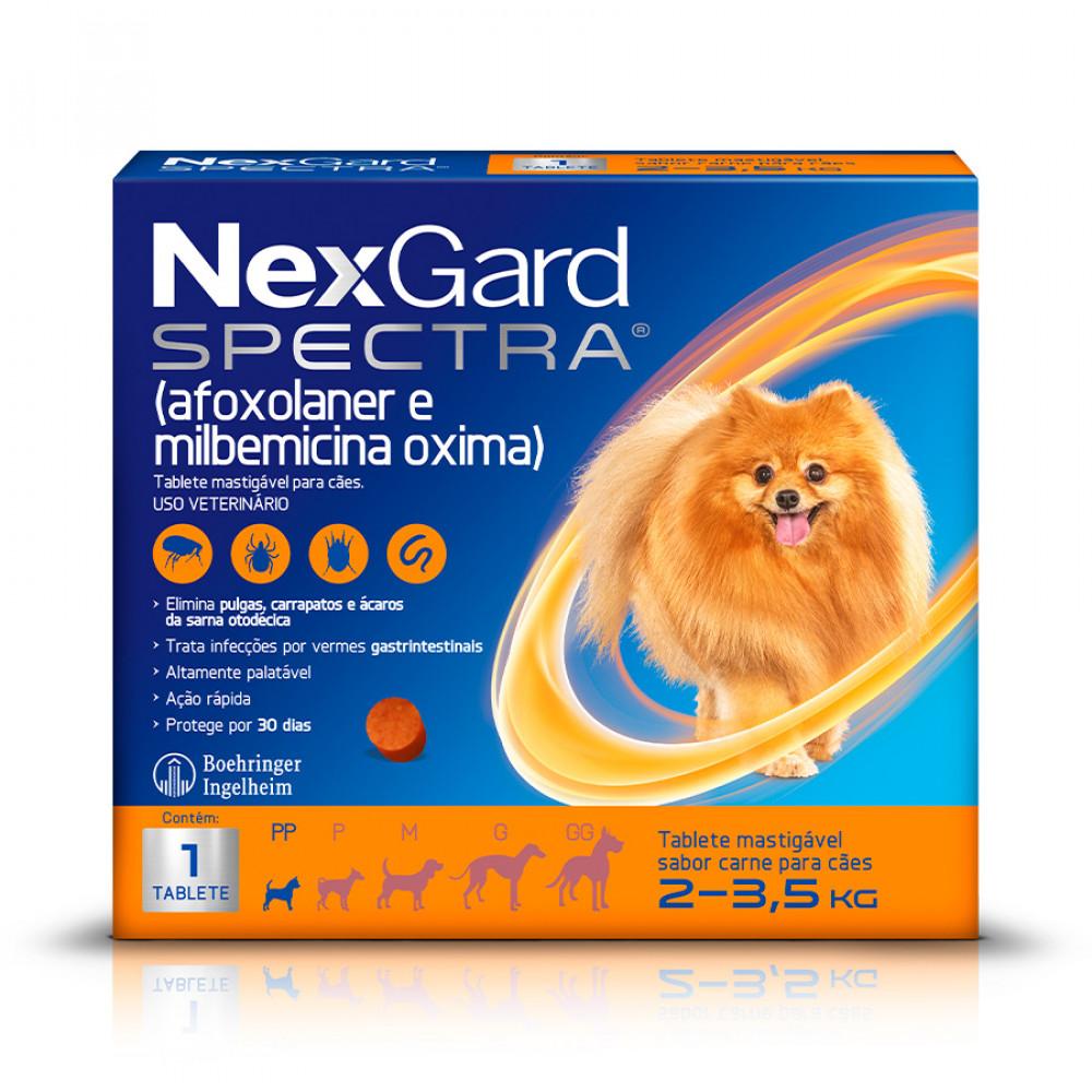 Antipulgas e Carrapatos Spectra para Cães de 2 a 3,5 Kg NexGard - 1