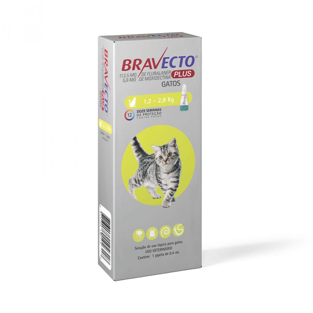Anti Pulgas Plus para Gatos de Até 2,5kg Bravecto - 1