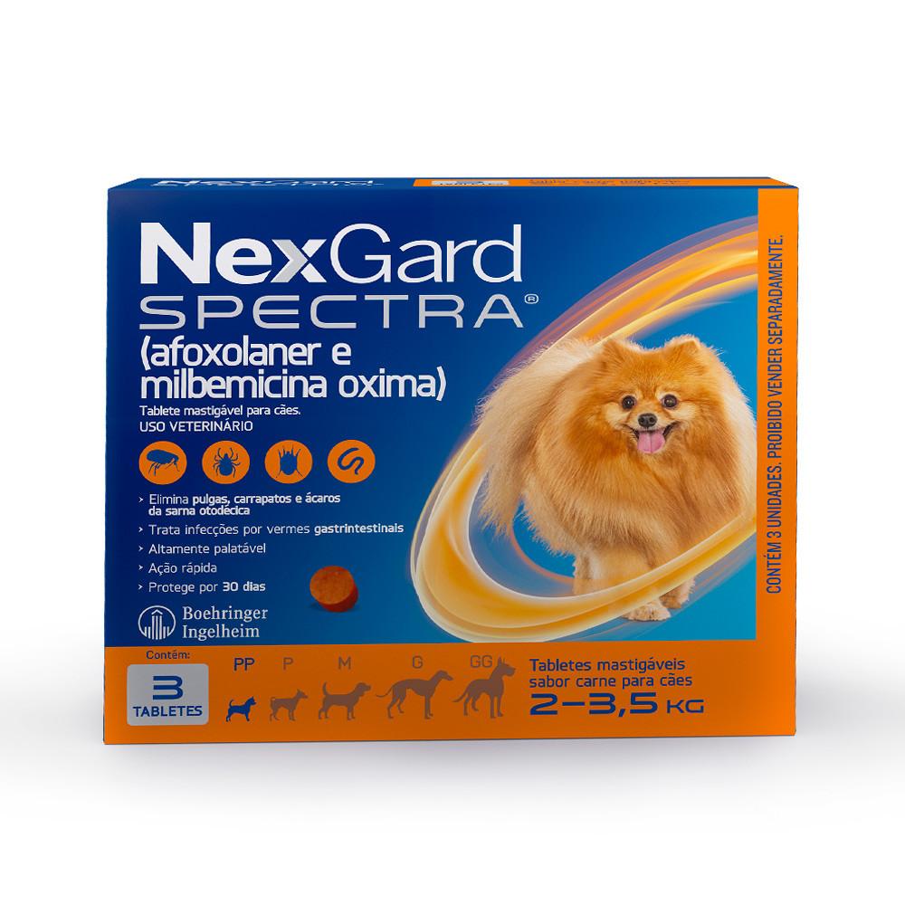 Antipulgas e Carrapatos Spectra Cães 2 a 3,5Kg Nexgard - 1