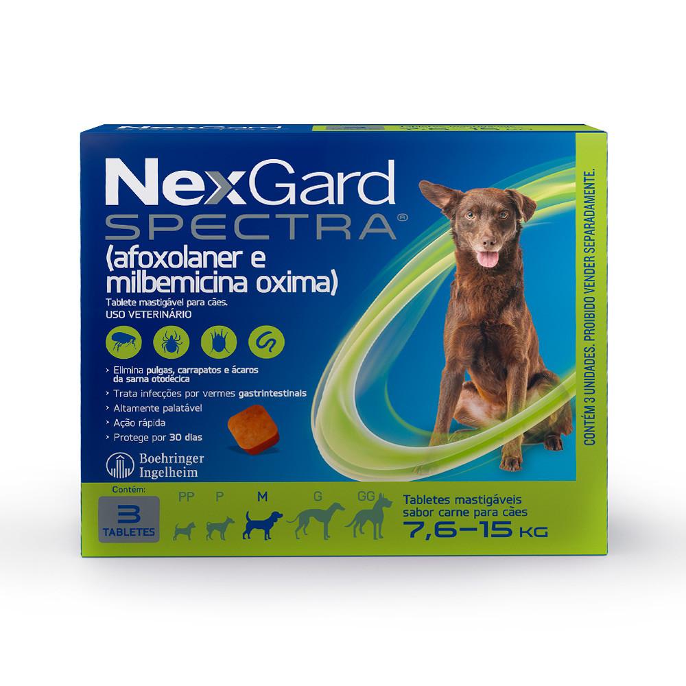 Antipulgas e Carrapatos Spectra para Cães de 7,6 a 15kg NexGard - 1