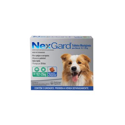 Antipulgas, Carrapatos e Vermífugo Spectra para Cães de 7,6 a 15 Kg NexGard