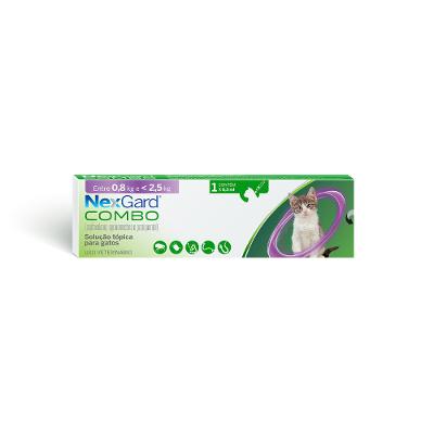 Combo Antipulgas, Sarna e Vermes para Gatos de até 2,5 kg 0,3 ml 1 unidade Nexgard
