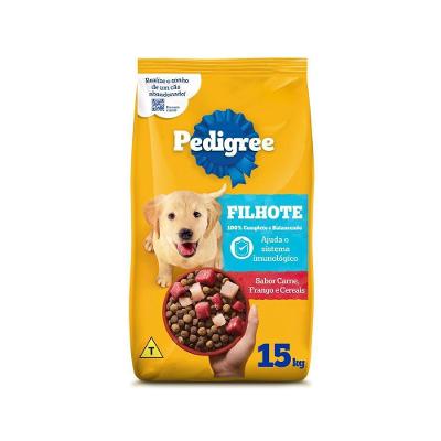 Ração Carne Frango e Cereais Cães Filhotes 15 kg Pedigree