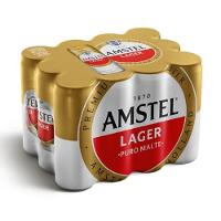 Cerveja Lager Lata Sleek 350ml 12un Amstel - 1