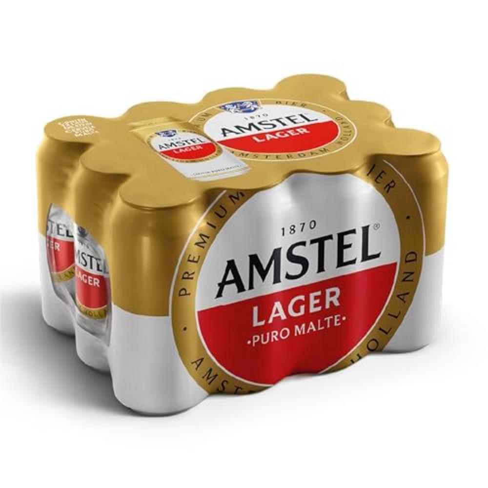 Cerveja Lager Lata 473 ml 12un Amstel - 1
