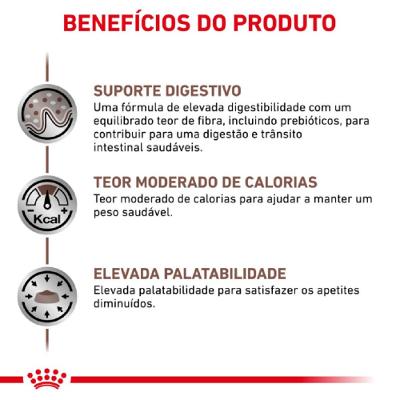 Ração Veterinary Gastrointestinal Moderate Calorie para Cães Adultos 2kg Royal Canin