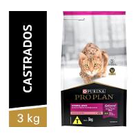 Ração Gatos Castrados Salmão 3kg Pro Plan - 1