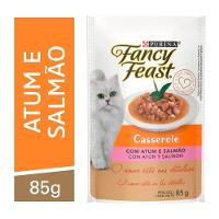 Ração Úmida Casserole Gatos Adultos Atum e Salmão 85g  Fancy Feast - 1