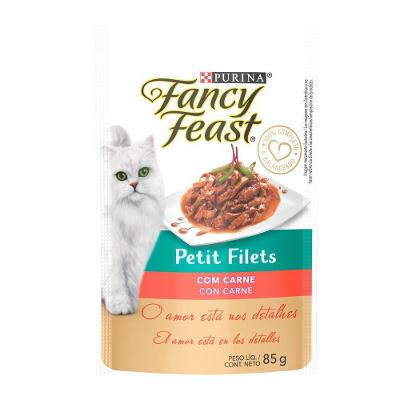 Ração Úmida Petit Filet Gatos Adultos Carne 85g Fancy Feast