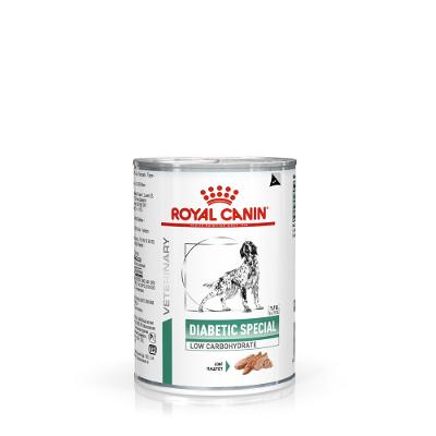 Ração Úmida Lata Veterinary Diet Diabetic para Cães com Diabetes Royal Canin 410 g