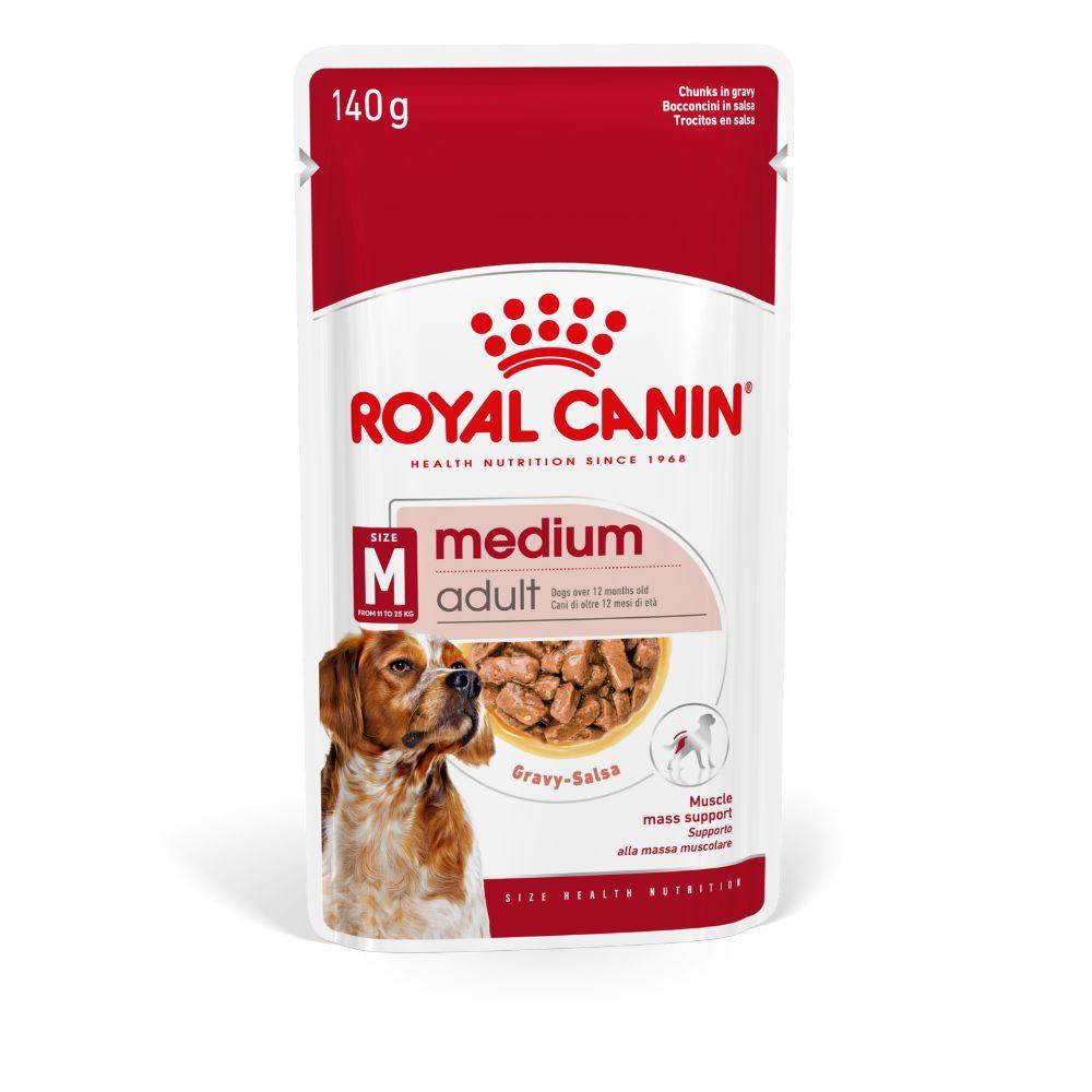 Ração Úmida Medium Adult para Cães Adultos de Porte Médio Royal Canin 140g - 1