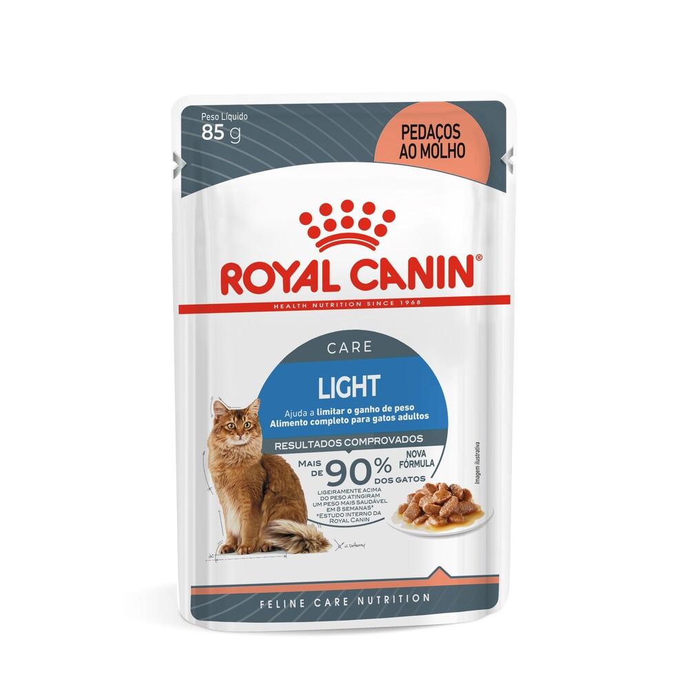 Ração Úmida Light para Gatos Adultos Royal Canin Sachê 85G - 1