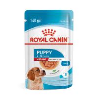 Ração Úmida Royal Canin Medium Puppy para Cães Filhotes de Porte Médio 140g - 1