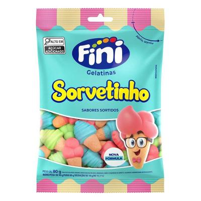 Bala de Gelatina Ice Cream 80g Fini