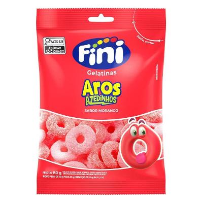 Aros de Morango 80g Fini