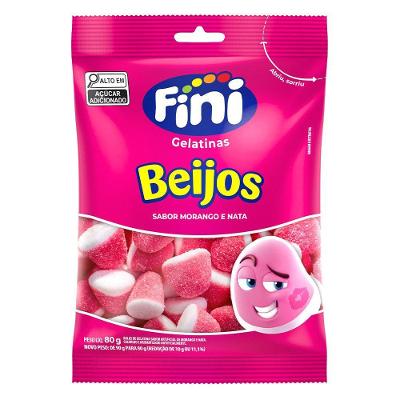 Beijos de Morango 80g Fini