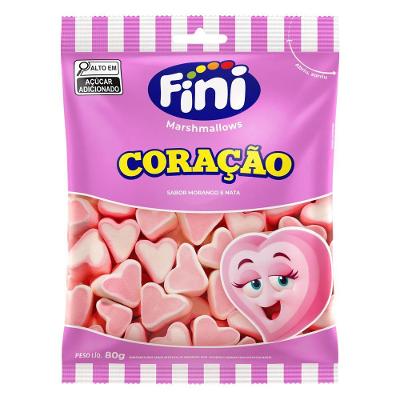 Marshmallow Coração 80g Fini
