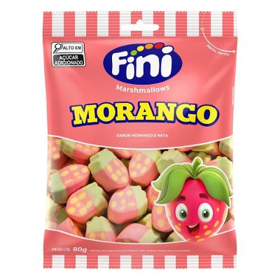 Marshmallow Sabor Morango 80g Fini
