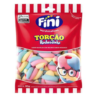 Marshmallow Recheado Torção 80g Fini