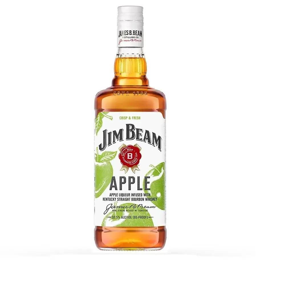 Whiskey Bourbon Apple 1 Litro Jim Beam - 1