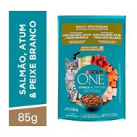 Ração Úmida Purina One Gatos Adultos e Filhotes Multi Proteínas 85g - 1