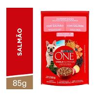 Ração Úmida Purina One Cães Adultos e Filhotes Salmão 85g - 1