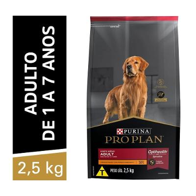 Ração Pro Plan Cães Adultos Médios Frango 2,5kg