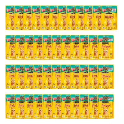 Pack Nestlé Purina Friskies Ração Úmida Para Gatos Adultos Atum Ao Molho com 45 Sachês 85g