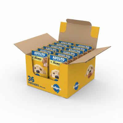 Kit Ração Úmida Pedigree Sachê Frango ao Molho para Cães Adultos 36 Unidades