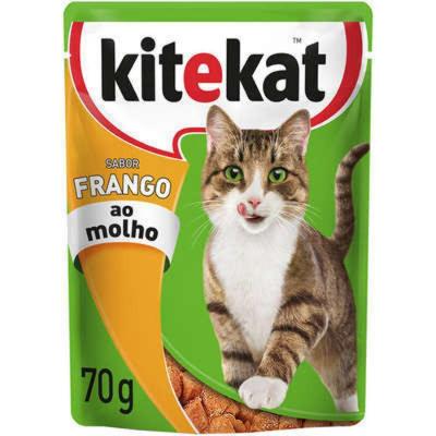 Kit Ração Úmida Frango ao Molho para Gatos Adultos 24 Unidades Kitekat Sachê