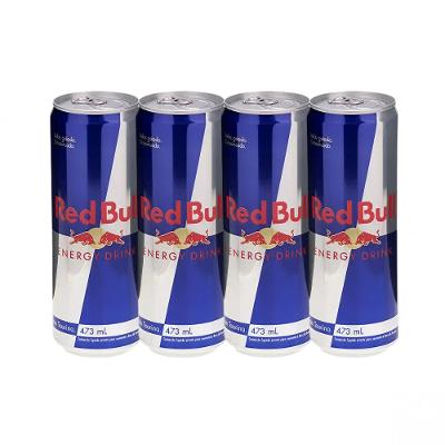 Kit com 4 Energético Red Bull Lata 473ml