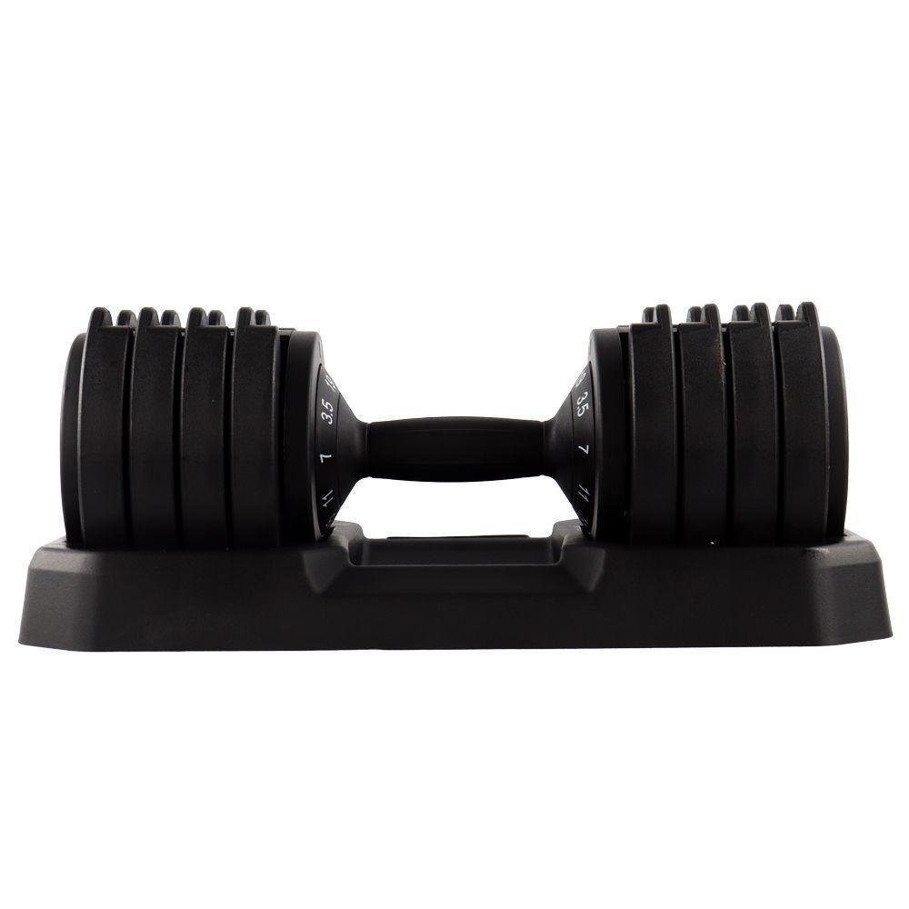 Dumbbell Halter Gallant Regulável Anilhas 19kg Com Base Elite Pro - (GDB19R0A-PT) - 9