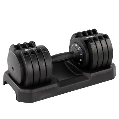 Dumbbell Halter Gallant Regulável Anilhas 19kg Com Base Elite Pro - (GDB19R0A-PT)