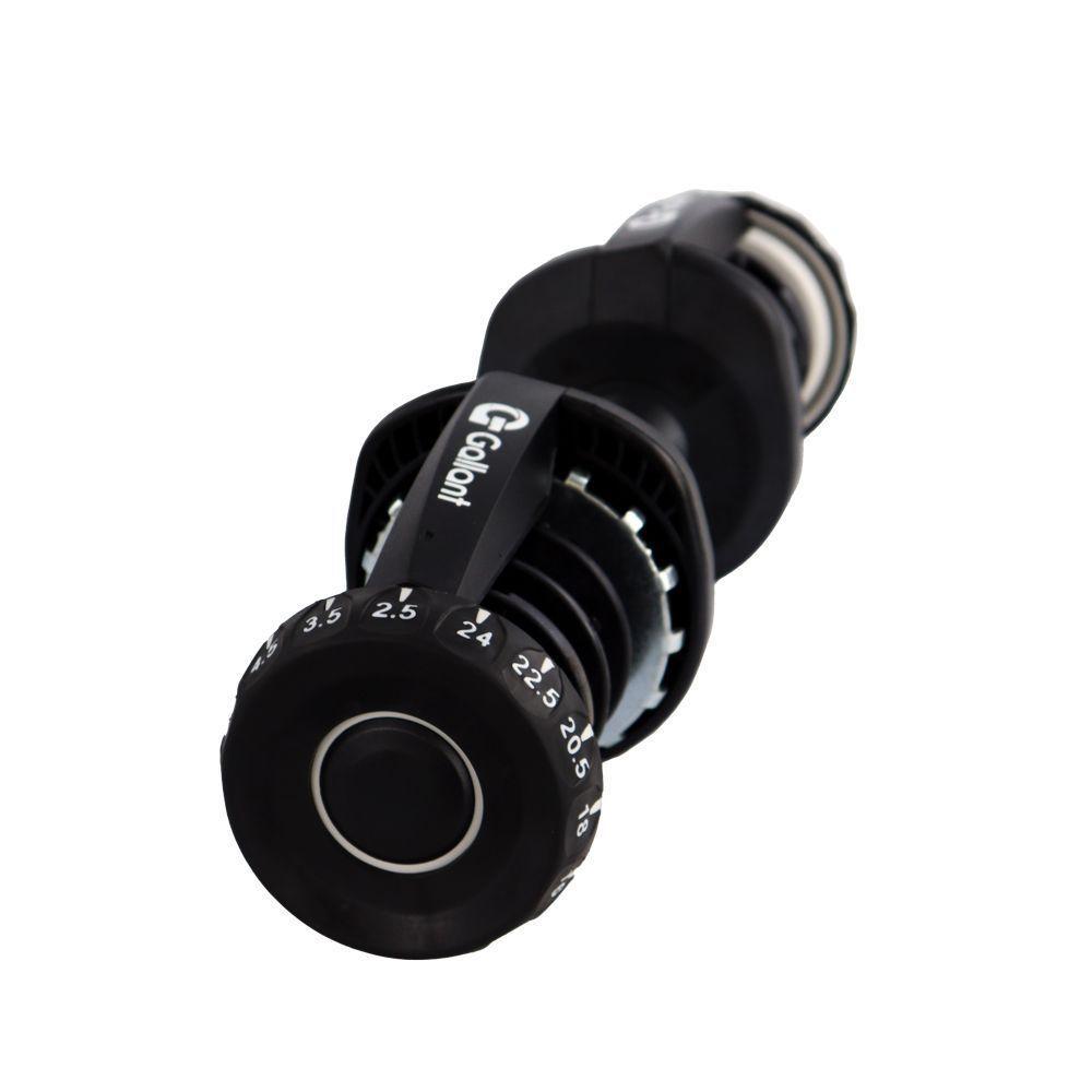 Dumbbell Halter Gallant Regulável Anilhas 24kg Com Base Elite Pro - (GDB24R0A-PT) - 9