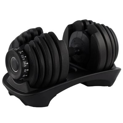 DUMBBELL HALTER GALLANT REGULAVEL ANILHAS 24KG COM BASE ELITE PRO - (GDB24R0A-PT)