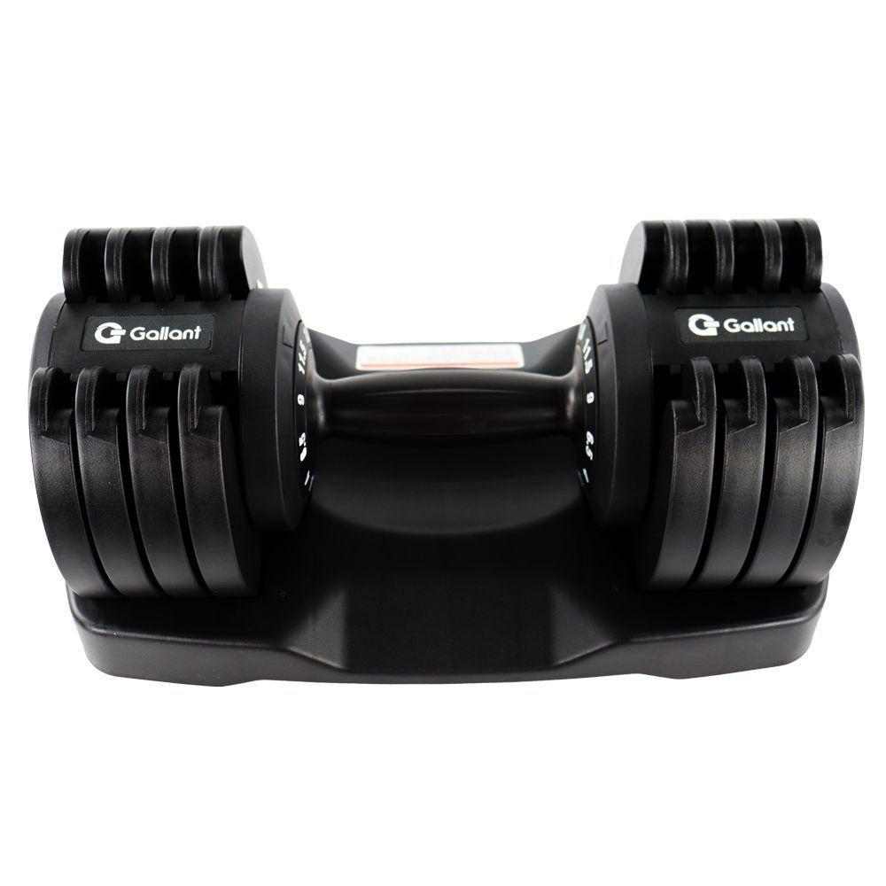 Dumbbell Halter Gallant Regulável Anilhas 11,5kg Com Base Elite Pro - (GDB12R0A-PT) - 4