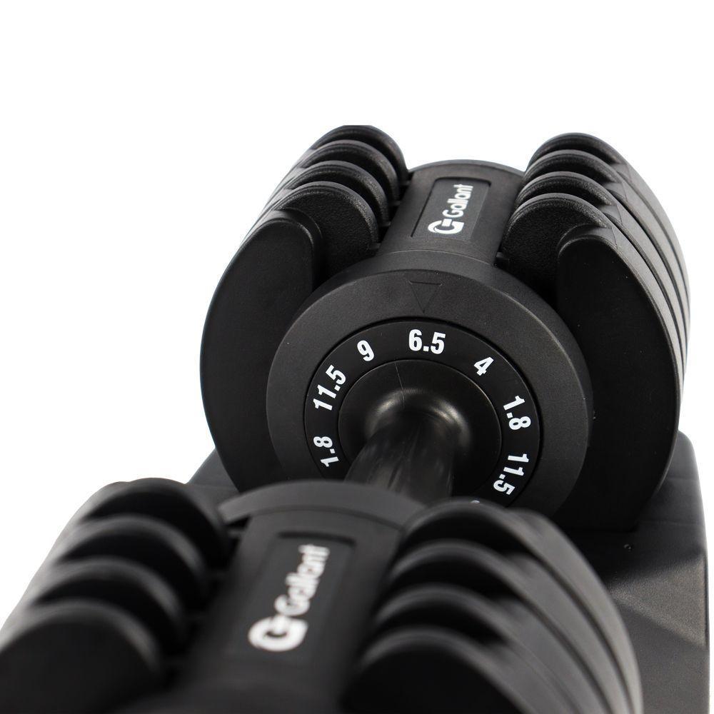 Dumbbell Halter Gallant Regulável Anilhas 11,5kg Com Base Elite Pro - (GDB12R0A-PT) - 9