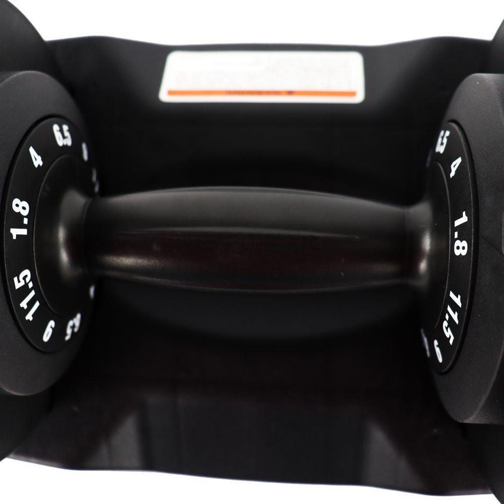 Dumbbell Halter Gallant Regulável Anilhas 11,5kg Com Base Elite Pro - (GDB12R0A-PT) - 10