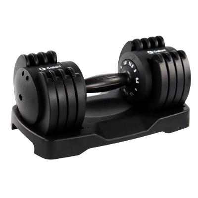 Dumbbell Halter Gallant Regulável Anilhas 11,5kg Com Base Elite Pro - (GDB12R0A-PT)