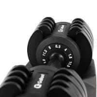 Dumbbell Halter Gallant Regulável Anilhas 11,5kg Com Base Elite Pro - (GDB12R0A-PT) - 9