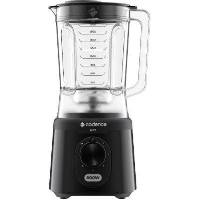 Liquidificador Cadence LIQ200 800W 1 e 75L com Copo Medidor 5 Velocidades Preto 220V