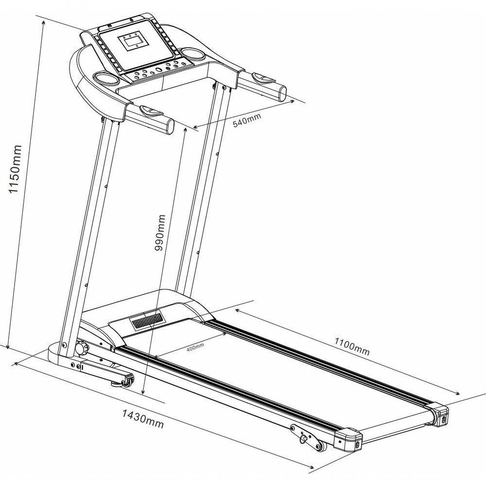 Esteira Ergométrica Elétrica Gallant Trainer 2.0hp 12.8 Km/H 110kg 127V (GEE11M20A-127PT) - 9