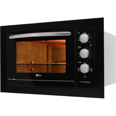 Forno Elétrico de Embutir Fischer Fit Line Preto 48L 220V 34493-95481