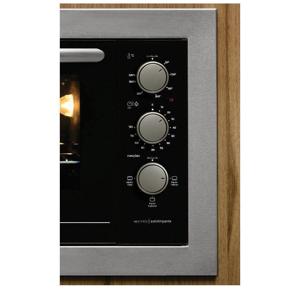 Forno Elétrico de Embutir Fischer Fit Line Inox 48L 127V 34493-95485 - 2