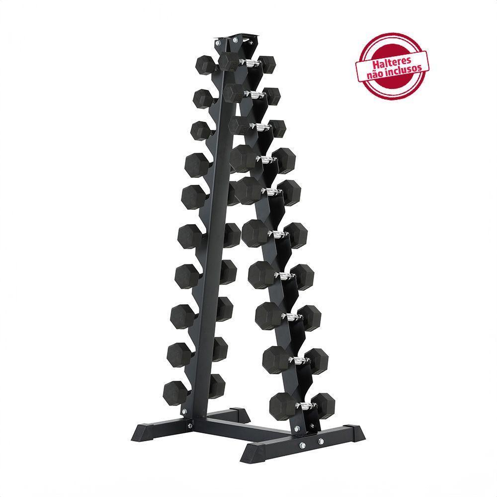 Expositor Torre Suporte para Halteres Pesos e Dumbbells de 1 a 10kg Gallant Elite (GTE20VFEA-PT) - 1