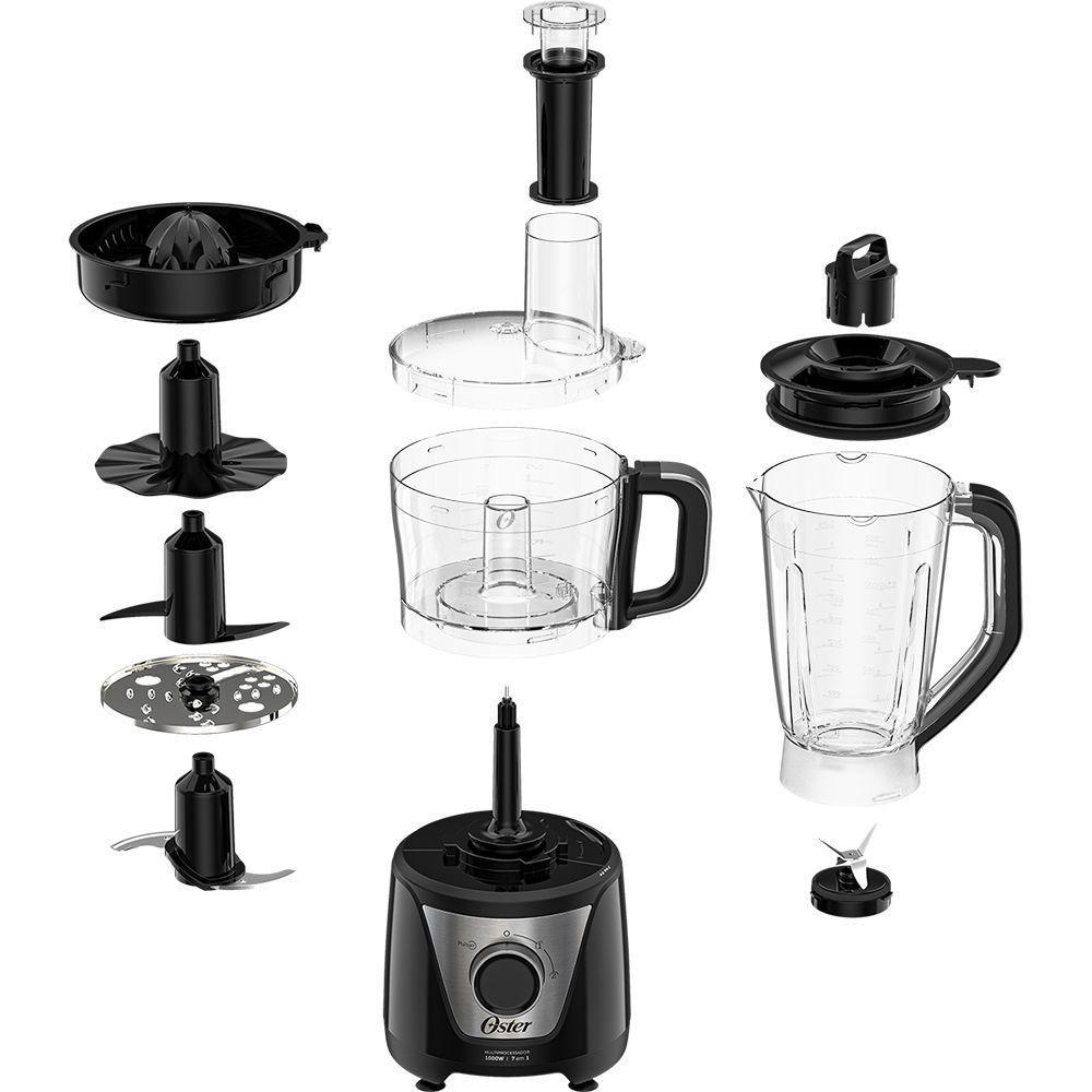 Multiprocessador de alimentos Oster Black 7 em 1 OMPR850 220V - 8