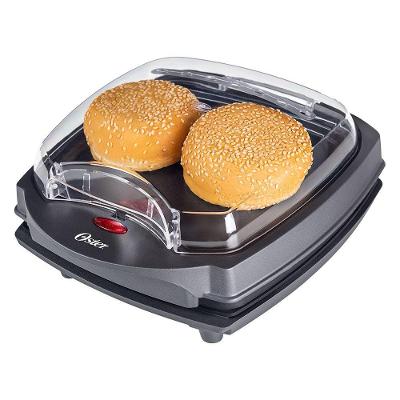 Grill Burguer OGRL500 2 em 1 com Estufa para Hambúrguer 1200W Cinza Escuro 220V