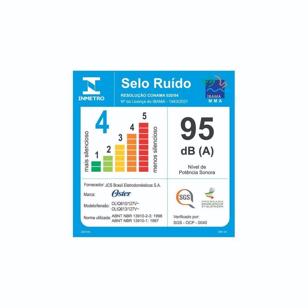 Liquidificador Oster 1400 Full Preto 127V 1400W OLIQ610-127 - 9