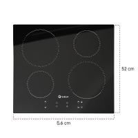 Cooktop Gallant 4 Bocas Vitrocerâmico Preto Indução 220v Painel Touch Screen - 7