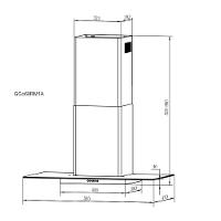 Coifa Parede Gallant Venezia Vidro Reto Inox 60cm 220v - 6